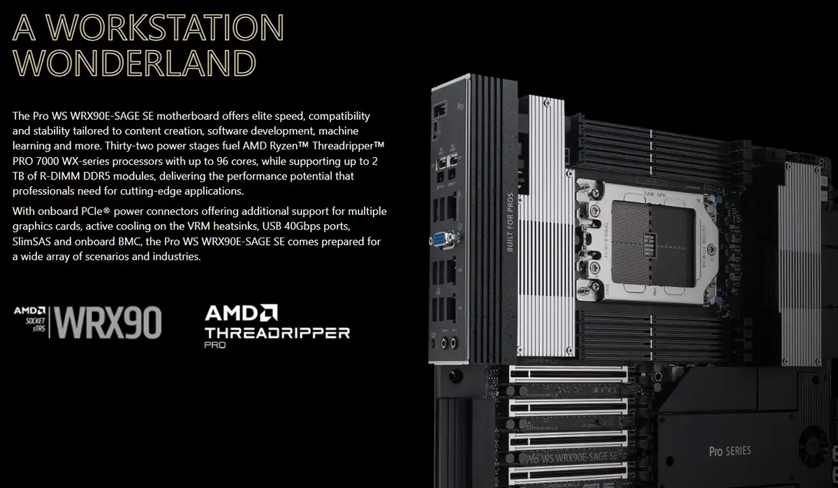 ASUS Pro WS WRX90E-SAGE SE Workstation Motherboard Price in Bangladesh